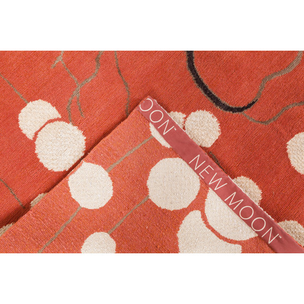 New Moon Rugs Saru Area Rug Chocolate Brown/Ivory/Dove Gray/Tan Perigold